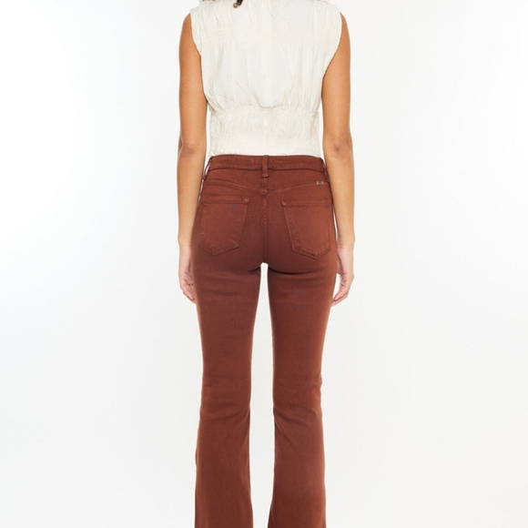 COPY - KanCan Betsy High Rise Bootcut Jean in Brown/Plump Pie 15/31 - Picture 2 of 9